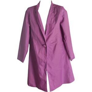 NWOT Women's Purple Short Trench Coat Sz 4/6